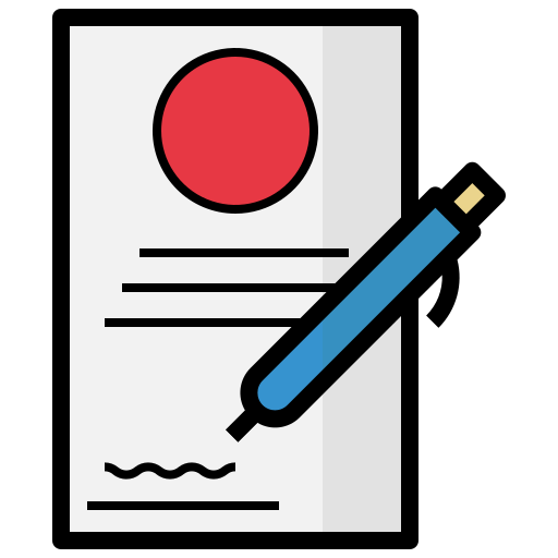 Signature Generic Outline Color icon