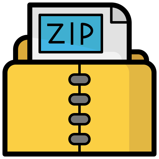 Zip Generic Outline Color icon