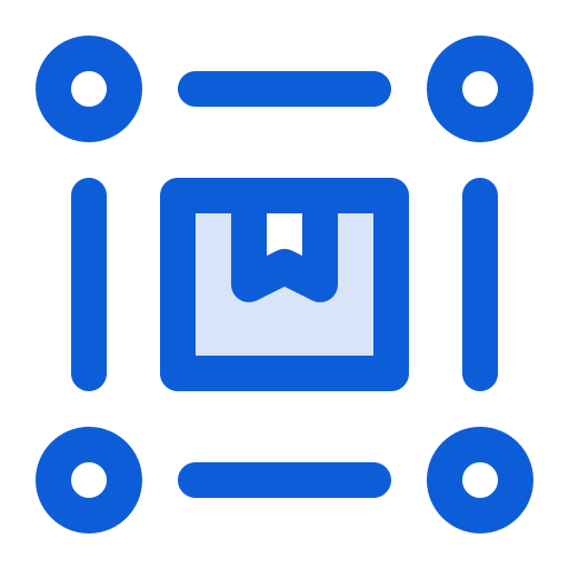 Supply chain Generic Blue icon
