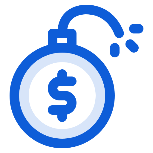 Debt Generic Blue icon