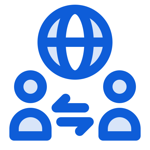 Global network Generic Blue icon