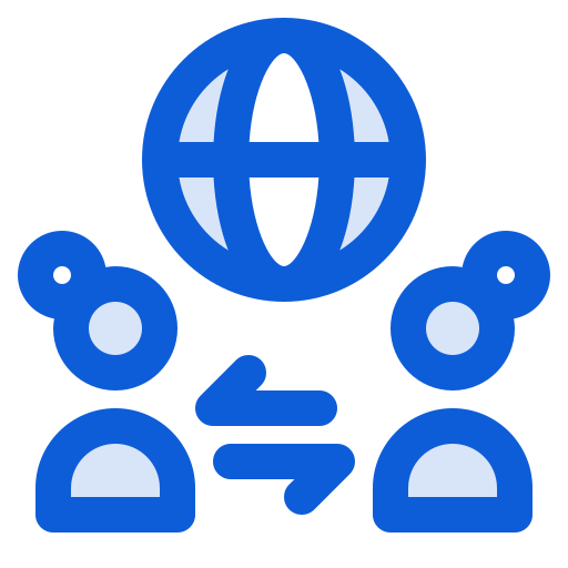 Global network Generic Blue icon