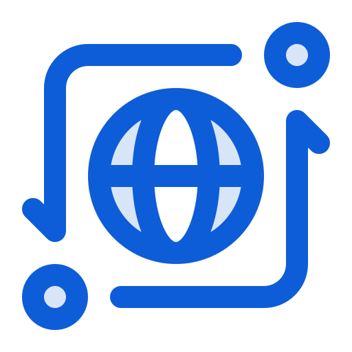sieć globalna Generic Blue ikona