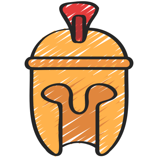 romeinse helm Juicy Fish Sketchy icoon