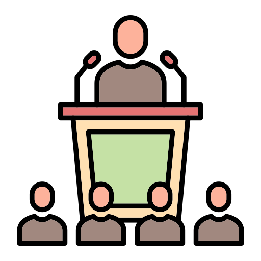 회의 Generic Outline Color icon