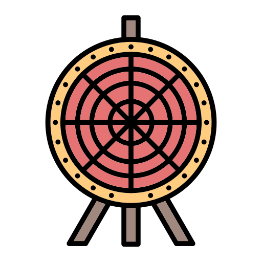 ダーツボード Generic Outline Color icon