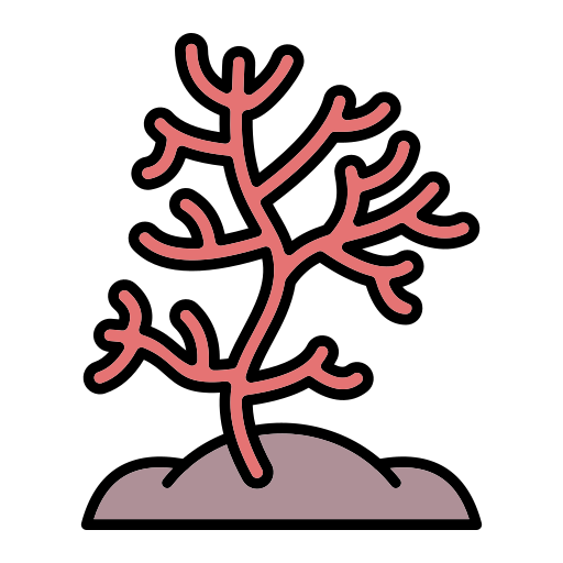 coral Generic Outline Color icono