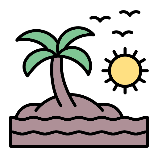 Остров Generic Outline Color иконка