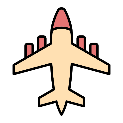 Самолет Generic Outline Color иконка