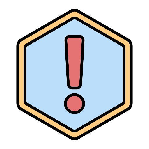 gevaar Generic Outline Color icoon