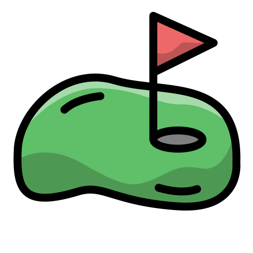 campo de golf Generic Outline Color icono