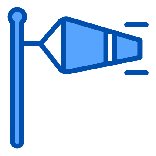 Wind sign Generic Blue icon