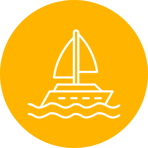 jacht Generic Flat icoon