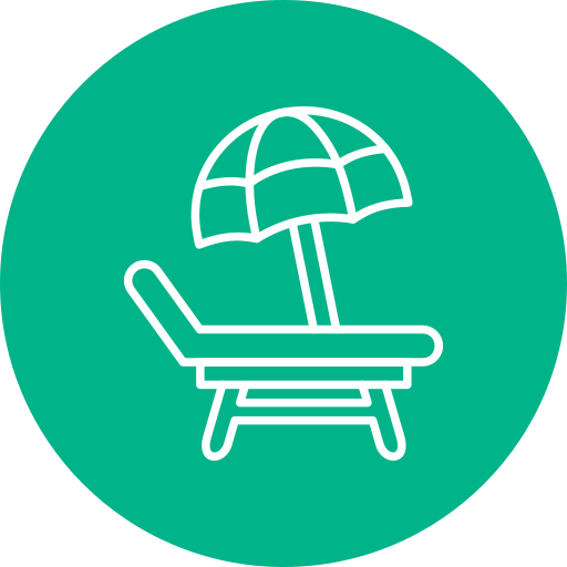 Beach chair Generic Flat icon