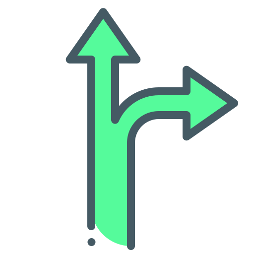 variante de flechas Generic Outline Color icono