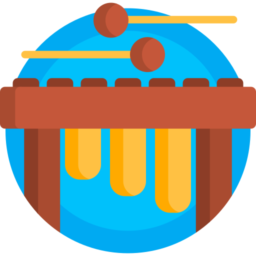 Marimba Detailed Flat Circular Flat icon
