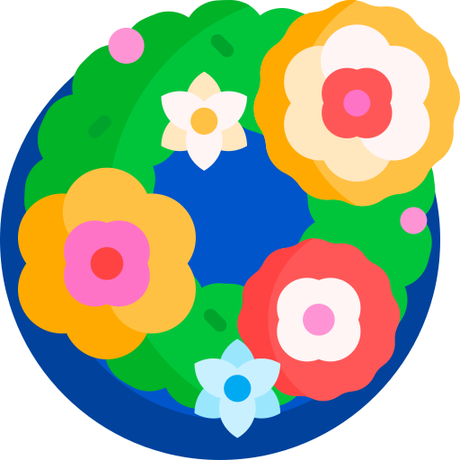 Wreath Detailed Flat Circular Flat icon