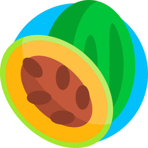 パパイヤ Detailed Flat Circular Flat icon