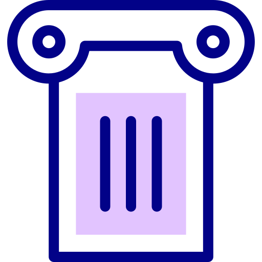 역사 Detailed Mixed Lineal color icon