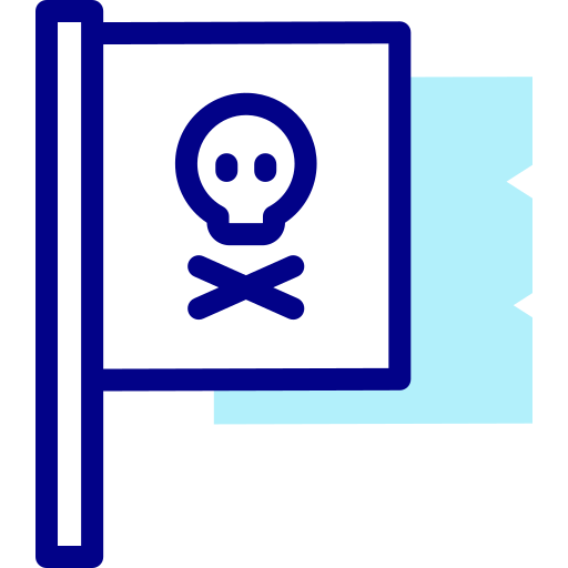 海賊 Detailed Mixed Lineal color icon