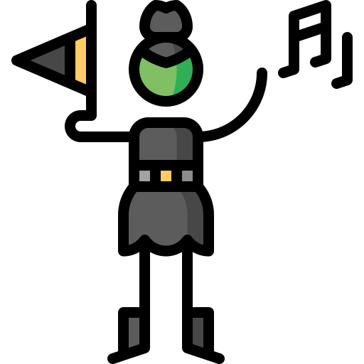 hexe Puppet Characters Lineal Color icon