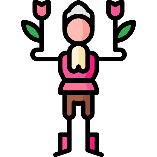 배우 Puppet Characters Lineal Color icon