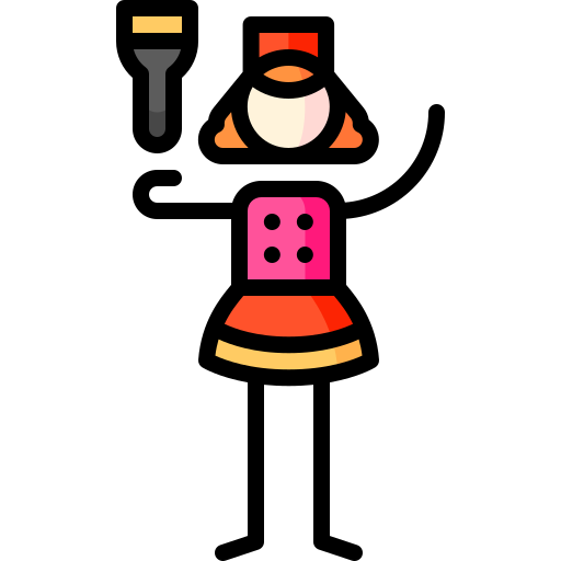 Usher Puppet Characters Lineal Color icon