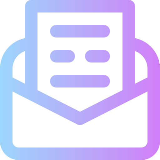 correo electrónico Super Basic Rounded Gradient icono