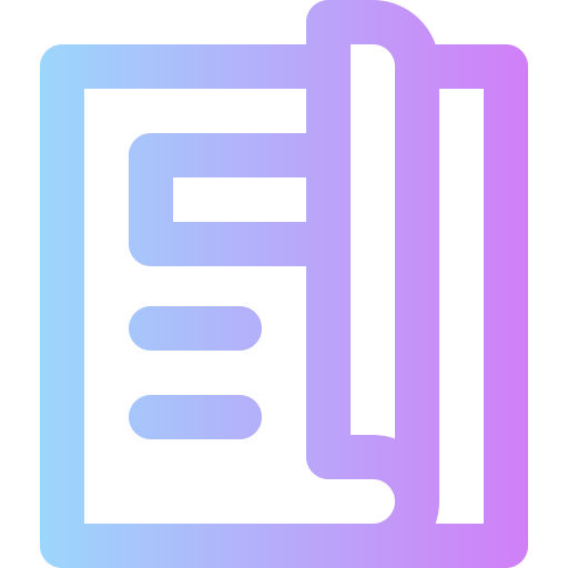 매거진 Super Basic Rounded Gradient icon