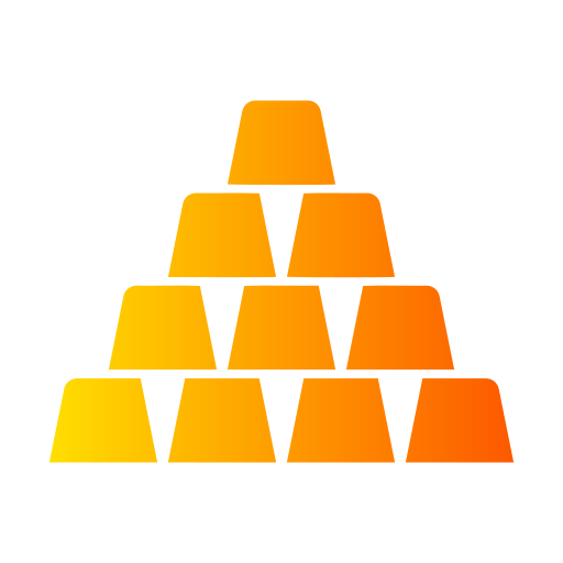 lingotti d'oro Generic Flat Gradient icona