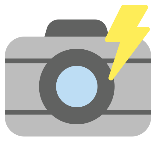 flash de la cámara Generic Flat icono
