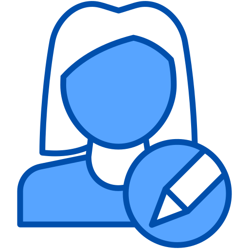 情報を編集する Generic Blue icon
