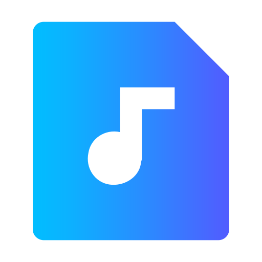 muziek Generic Flat Gradient icoon