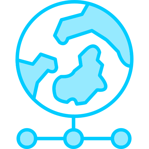 World grid Generic Blue icon