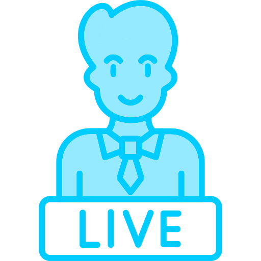 Live news Generic Blue icon