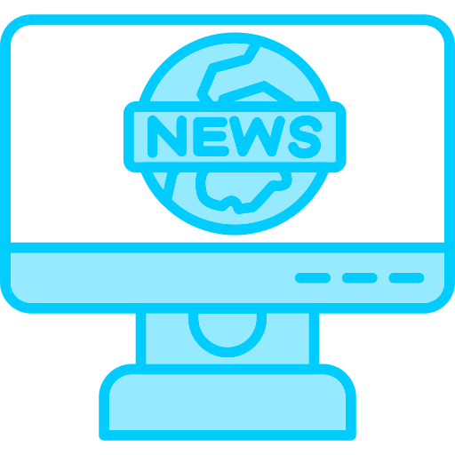 News report Generic Blue icon