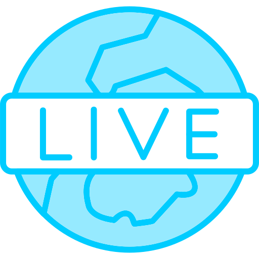Live broadcast Generic Blue icon