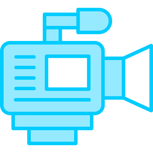 Video camera Generic Blue icon