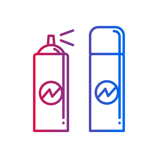 botellas de spray Generic Gradient icono