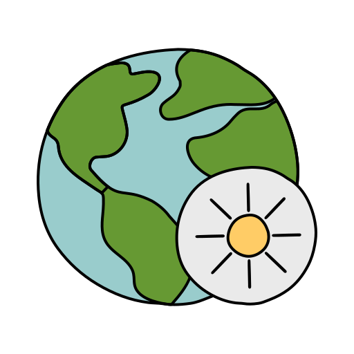 지구를 구하다 Generic Thin Outline Color icon