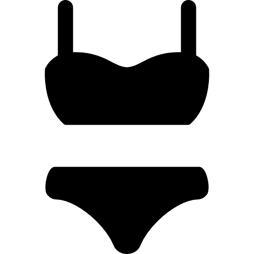 traje de bikini  icono