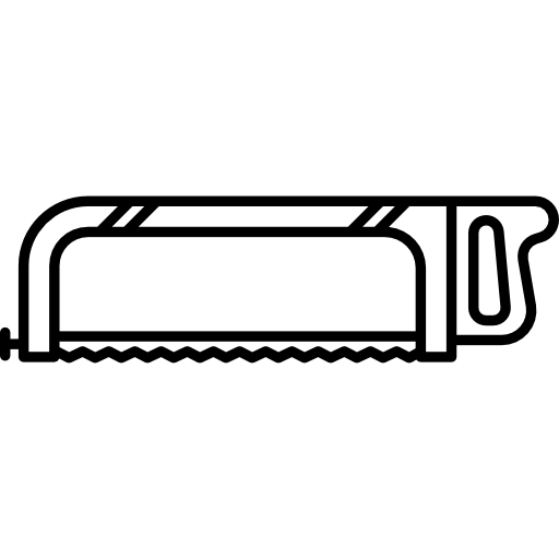 Hacksaw with handle  icon