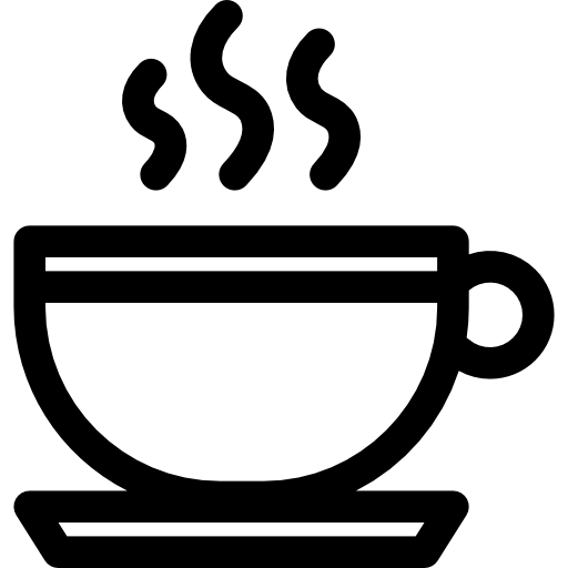 tazza di caffè caldo  icona