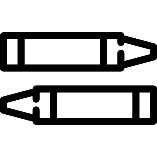 dos crayones Special Lineal icono