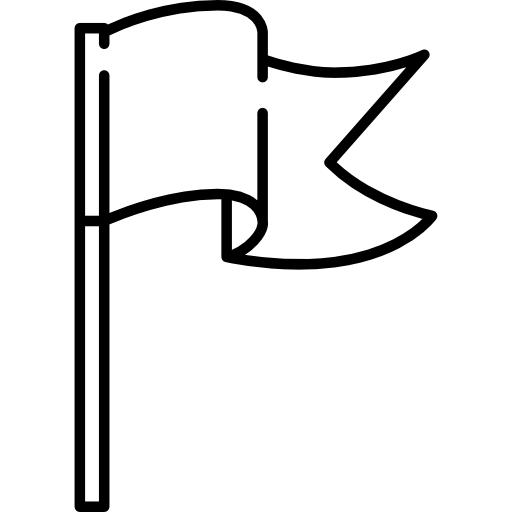 Развевающийся флаг  иконка