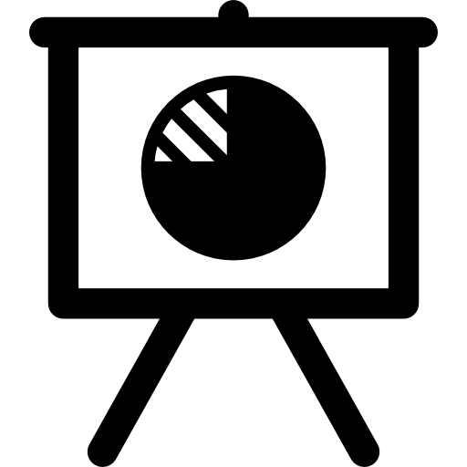 統計情報付きプレゼンテーションボード  icon