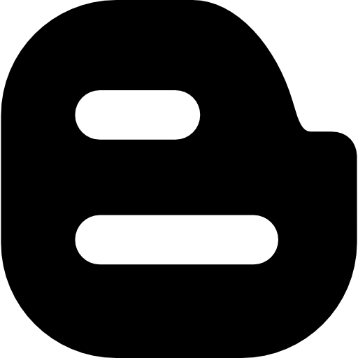 logotipo grande de blogger  icono