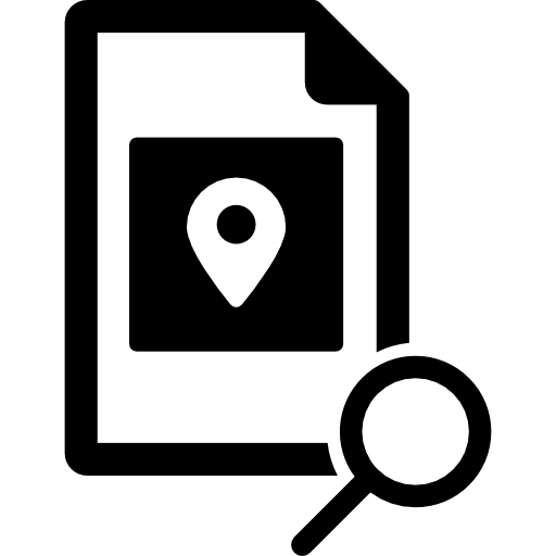 búsqueda de ubicación  icono