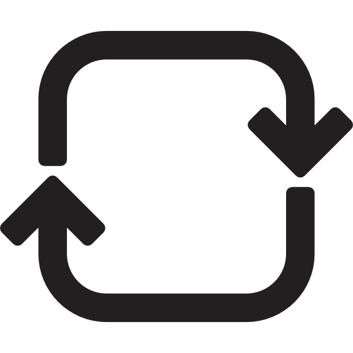 flecha contraria  icono