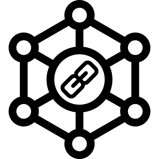 construcción de enlaces  icono